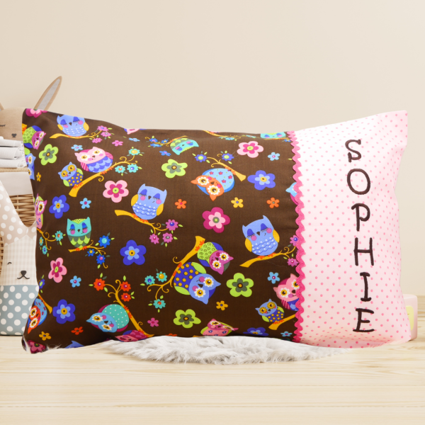 Namenskissen - Hülle 30x50 cm mit Wunschname bestickt